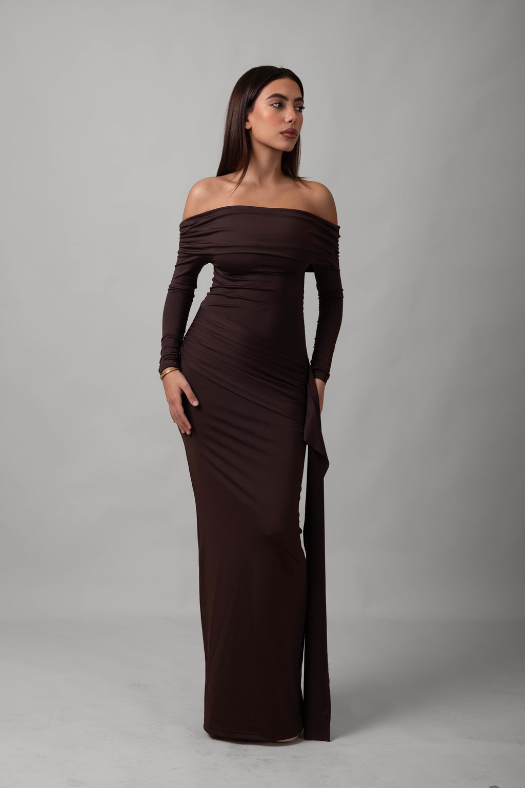 5012 - Crop Shoulder Dress